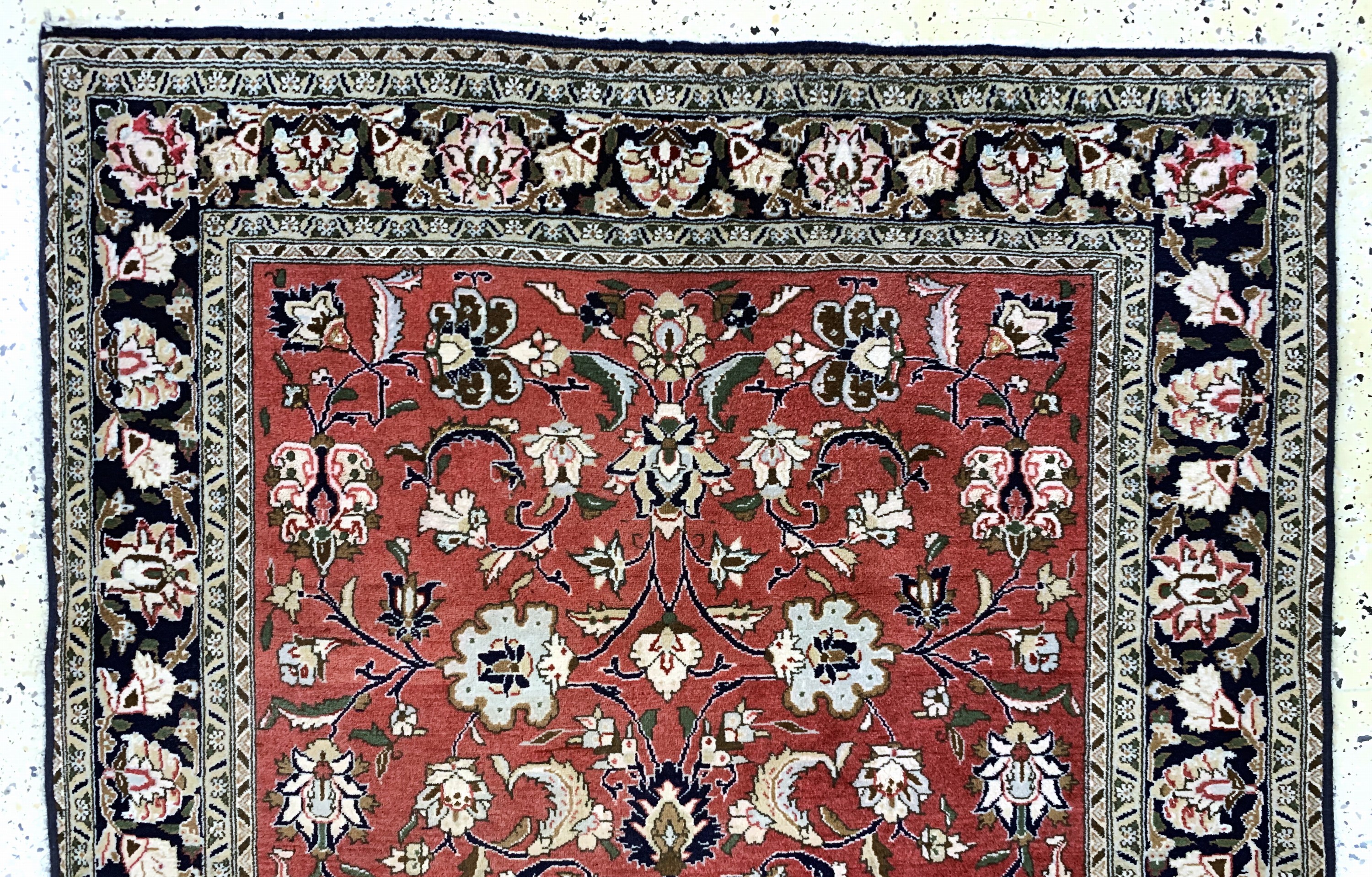 Detail a: Ghom Kork, Persien, Mitte 20.Jhd, Korkwollemit Seide, ca. 160 x 110 cm, EHZ: 2