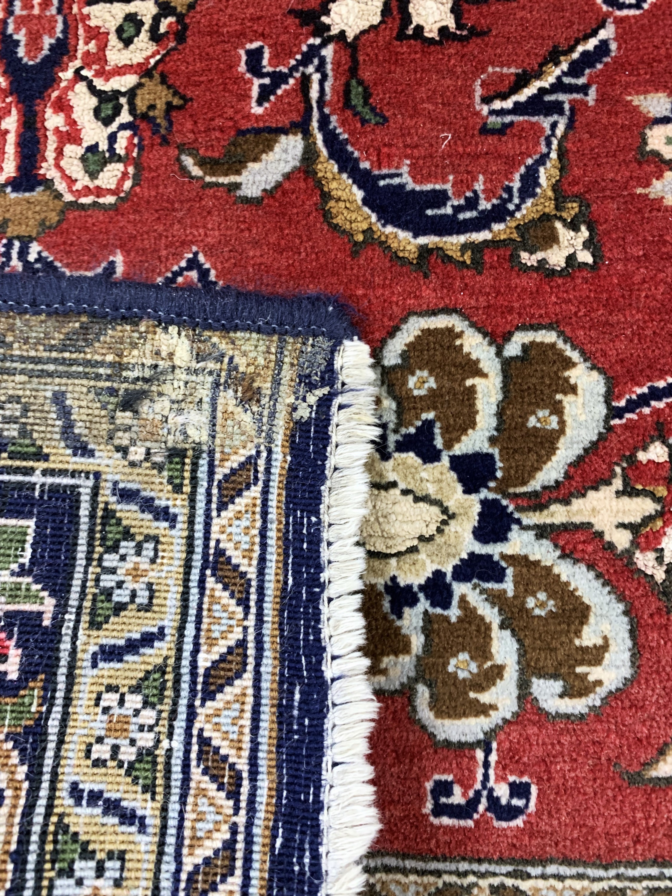Detail d: Ghom Kork, Persien, Mitte 20.Jhd, Korkwollemit Seide, ca. 160 x 110 cm, EHZ: 2