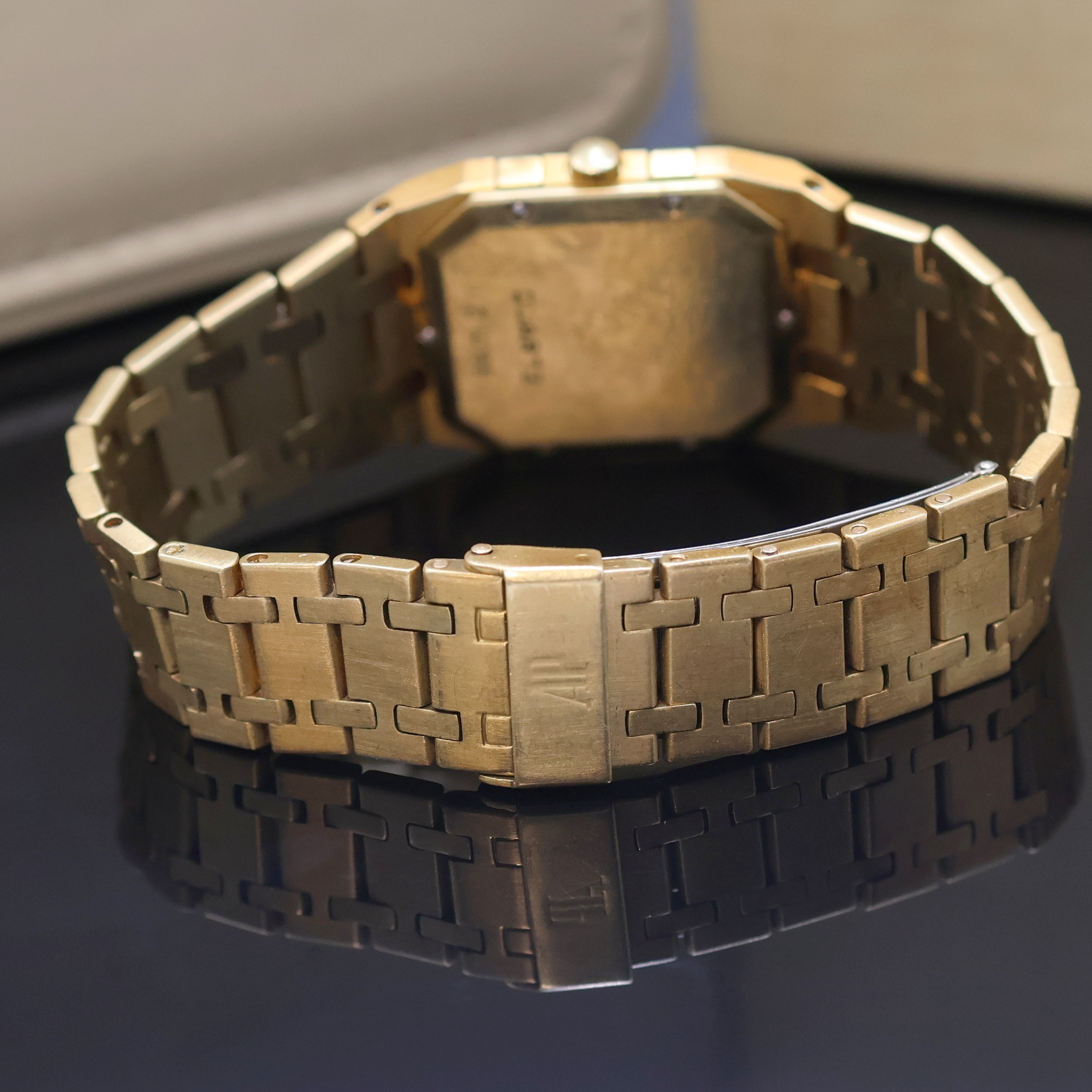 Detail b: AUDEMARS PIGUET Royal Oak seltene Armbanduhr in GG 750/000 Referenz 56049, Schweiz 1980er Jahre, C-Serie, massives Geh. inkl. Gliederband m. ...