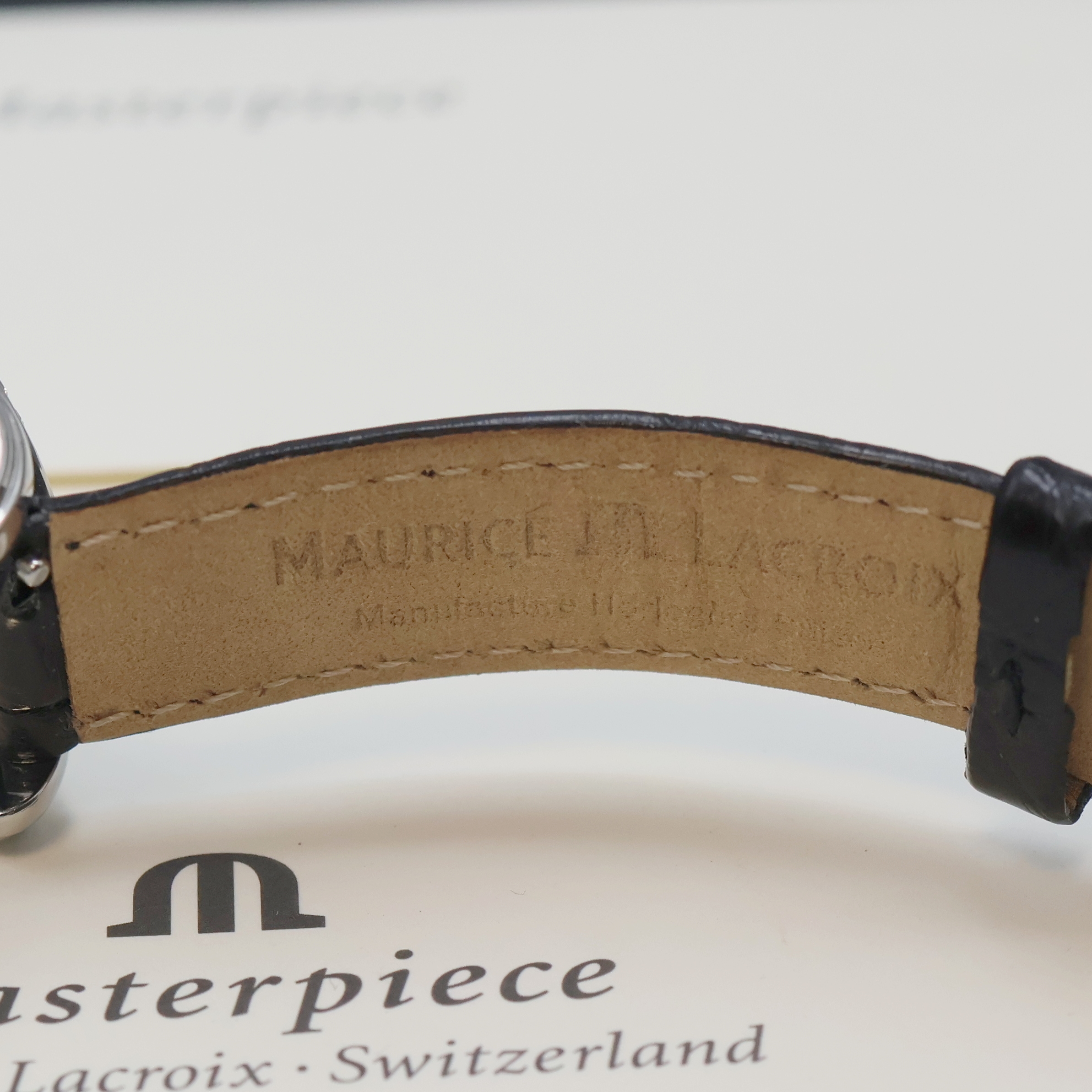 Detail f: MAURICE LACROIX Armbanduhr Phase de Lune aus der Masterpiece Collection Referenz MP 6066, Schweiz um 2010, Automatik, beids. vergl. Edelstahlgeh. ...