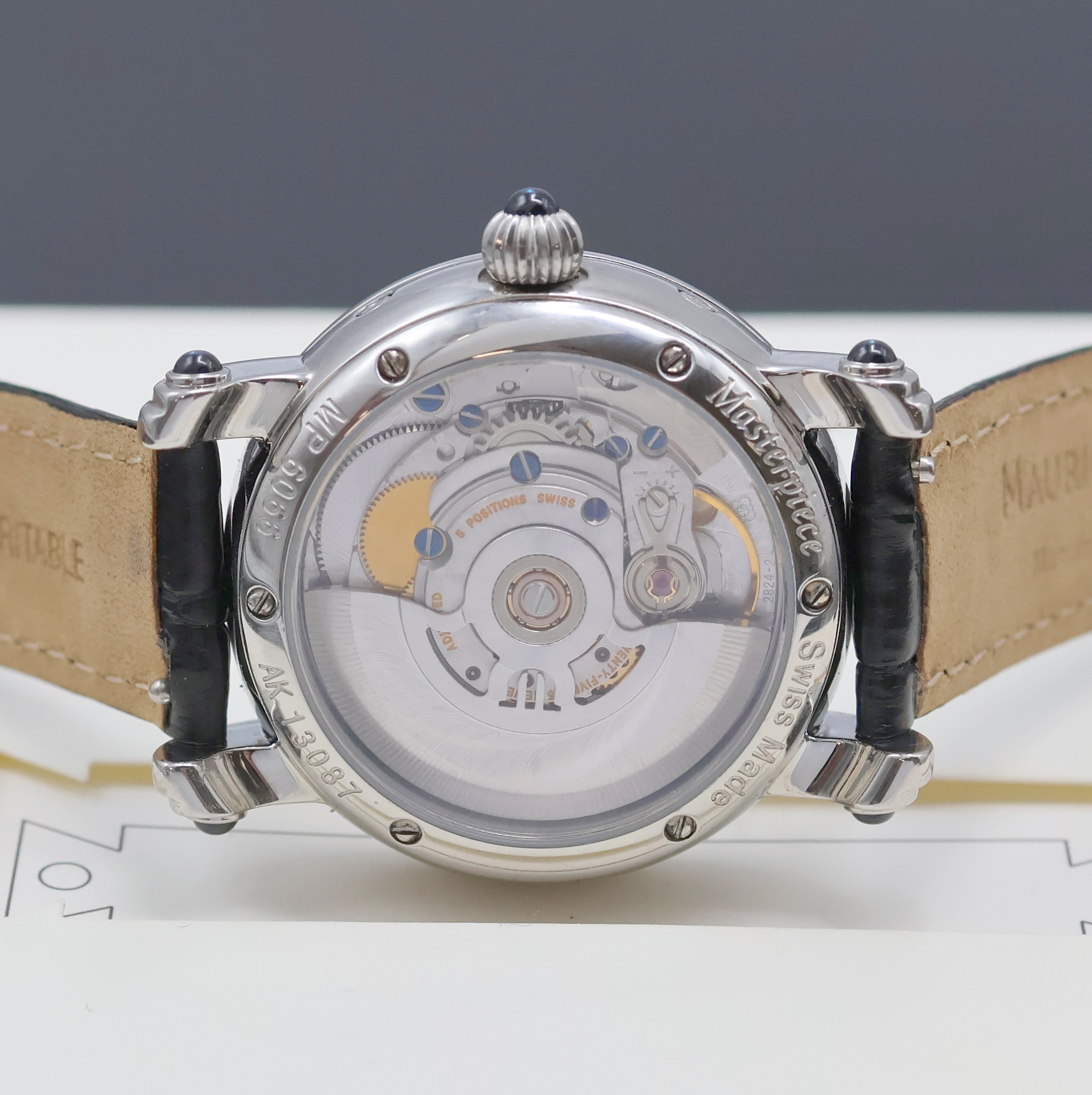 Detail g: MAURICE LACROIX Armbanduhr Phase de Lune aus der Masterpiece Collection Referenz MP 6066, Schweiz um 2010, Automatik, beids. vergl. Edelstahlgeh. ...