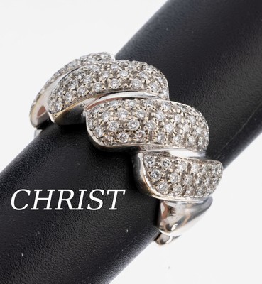 Image 26969879 - 18 kt Gold CHRIST Brillant-Ring, WG 750/000, 104 Brillanten zus. ca. 0.32 ct feines ...