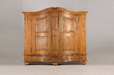 Image 26969977 - Schrank im Barock-Stil, wohl Bodenseeraum, 19.Jh., Eiche massiv, zwei türig, ...