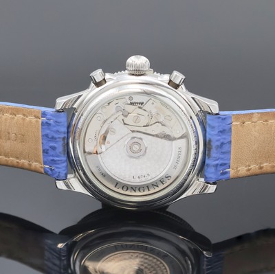 26969978e - LONGINES Lindbergh Special Series Armbandchronograph Referenz L2.618.4, Automatik, ...
