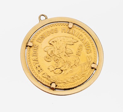 Image 26969980 - 14 kt Gold Münz Anhänger, GG 585/000 gepr. lose gefasste Goldmünze, 20 ...