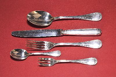 Image Umfangreiches Besteck, Christofle, Paris, 12 Menuegabeln, 12 Menuemesser, 12 ...