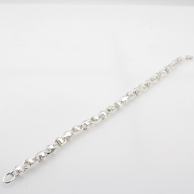 Image Armband im Fantasiemuster, 925er Silber, Karabinerschl., L. ca. 21 cm