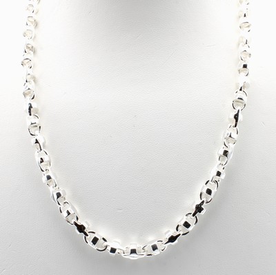 Image Kette im Fantasiemuster, 925er Silber, Karabinerschl., L. ca. 45 cm