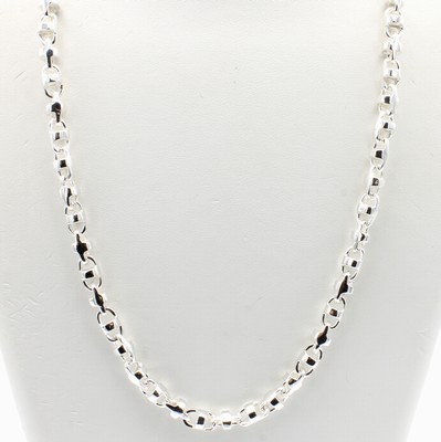 Image Kette im Fantasiemuster, 925er Silber, Karabinerschl., L. ca. 55 cm