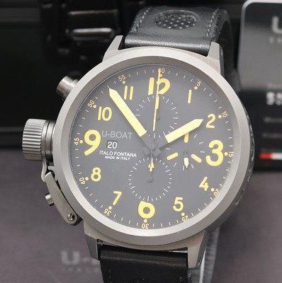 26970021a - U-BOAT Italo Fontana Herrenarmbanduhr mit Chronograph Modell Flightdeck, Automatik, ...