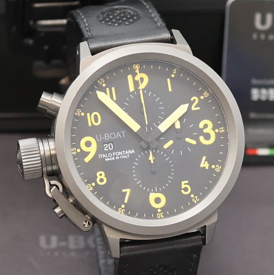 26970021b - U-BOAT Italo Fontana Herrenarmbanduhr mit Chronograph Modell Flightdeck, Automatik, ...
