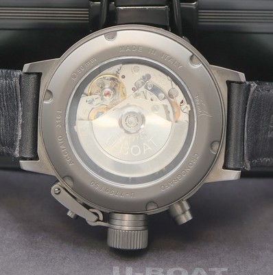 26970021f - U-BOAT Italo Fontana Herrenarmbanduhr mit Chronograph Modell Flightdeck, Automatik, ...