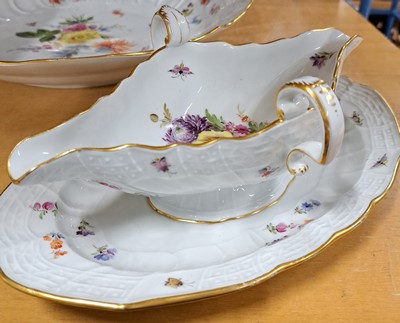 26970155m - Serviceteile, Meissen, ausgehendes 19.Jh., Neubrandenstein-Relief, Frucht- und ...