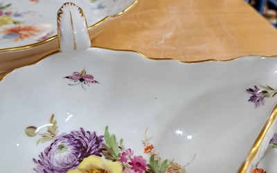 26970155o - Serviceteile, Meissen, ausgehendes 19.Jh., Neubrandenstein-Relief, Frucht- und ...