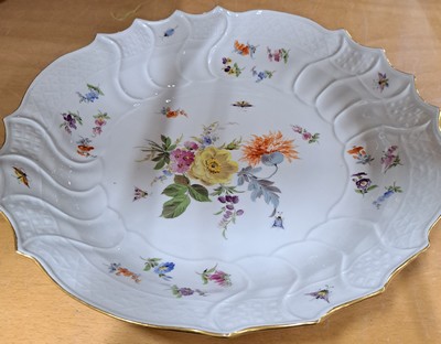 26970155q - Serviceteile, Meissen, ausgehendes 19.Jh., Neubrandenstein-Relief, Frucht- und ...