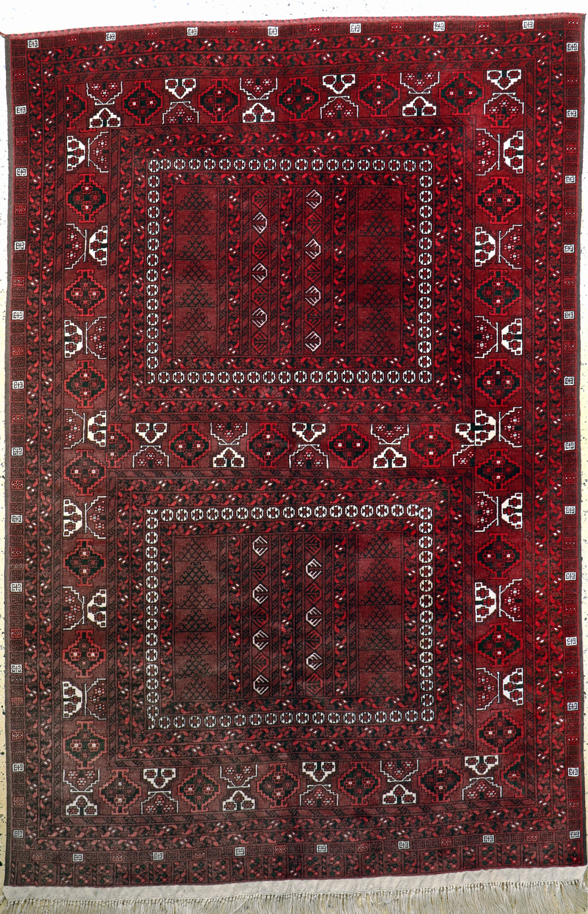 Ersari, Afghanistan, Ende 20.Jhd., Wolle auf Baumwolle, ca. 250 x 167 cm, EHZ: 2 (verblasst).