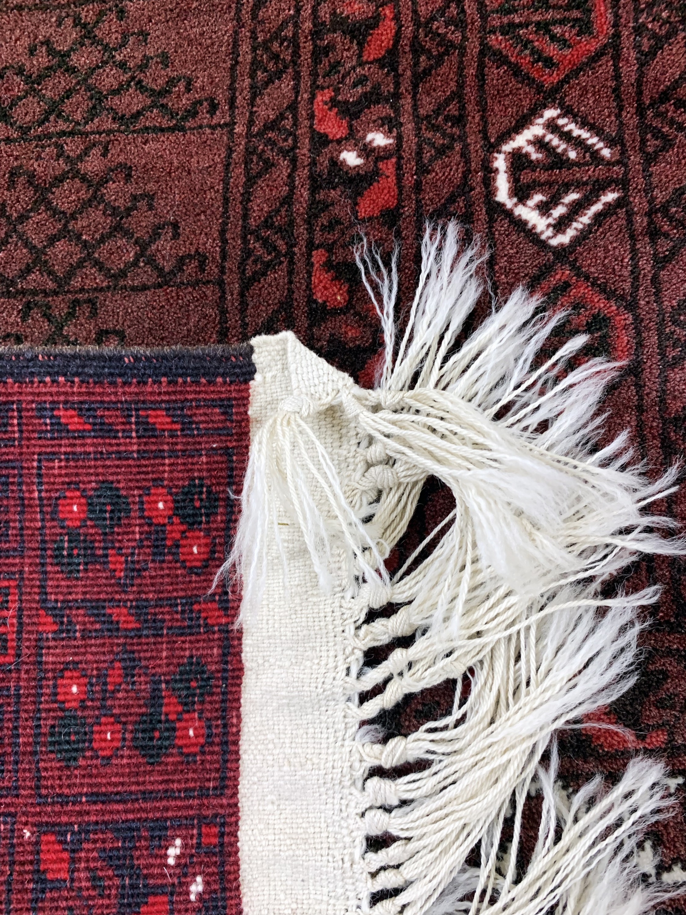 Detail f: Ersari, Afghanistan, Ende 20.Jhd., Wolle auf Baumwolle, ca. 250 x 167 cm, EHZ: 2 (verblasst).