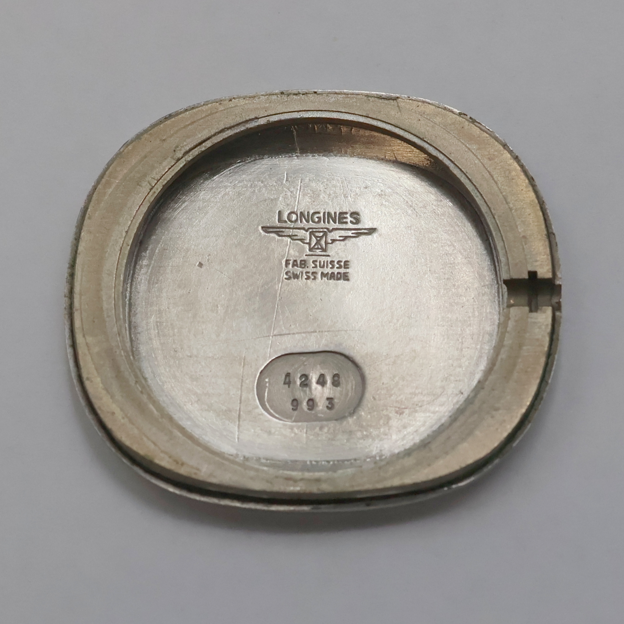Detail h: LONGINES 2 Armbanduhren in Stahl /vergoldet, Schweiz um 1980/1990, Automatik/Handaufzug, 2-teil. Geh., Stahlböden aufgedr., 1) Automatik, ovales ...