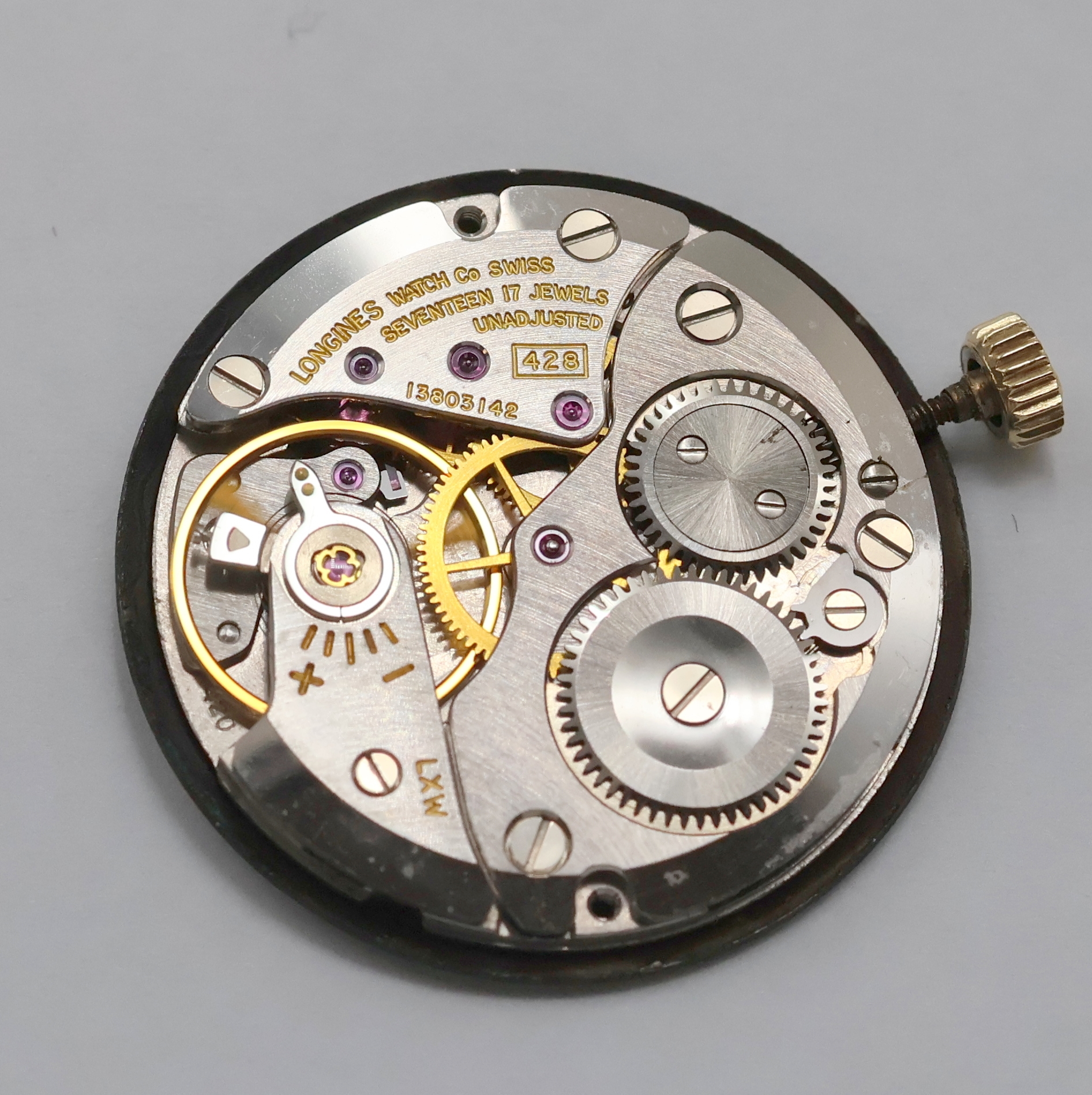 Detail g: LONGINES Armbanduhr in GG 585/000 für den amerikanischen Markt, Schweiz/USA um 1970, Handaufzug, 2-teil. Geh., guill. Front, Boden aufgedr., ...