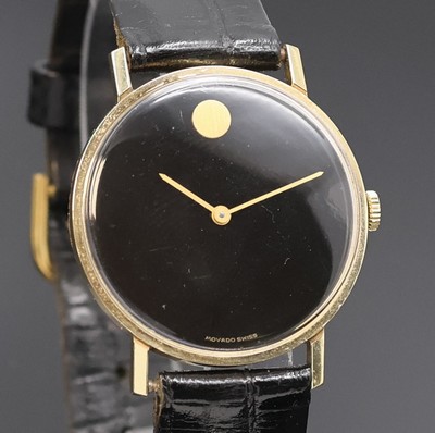 26970848a - MOVADO frühe Museumswatch Armbanduhr für den amerikanischen Markt in GG ...