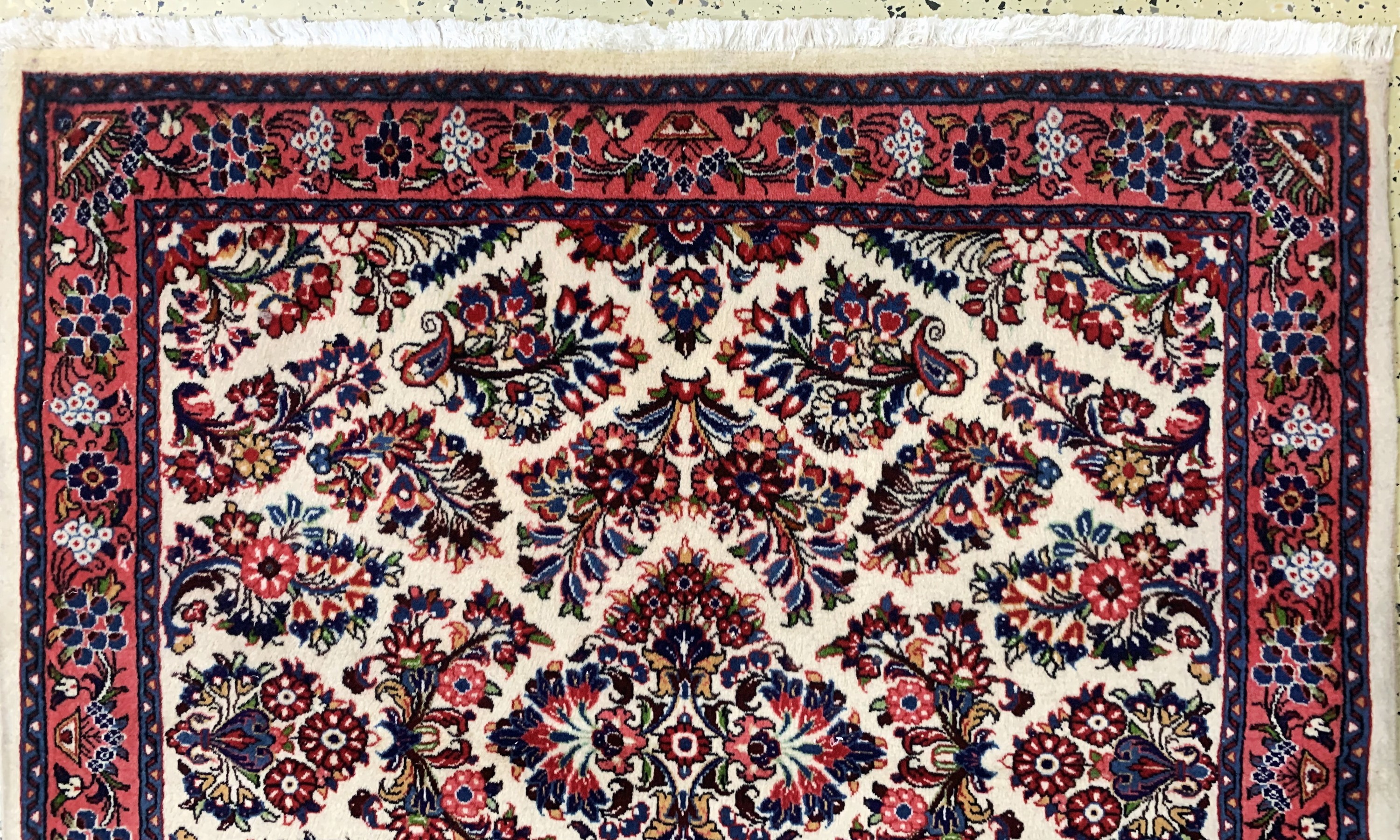 Detail a: 2 Lots Sarogh,Persien, Ende 20.Jhd, Wolle auf Baumwolle, ca. 240 x 83 cm & ca. 104 x 104 cm, EHZ: 1-2