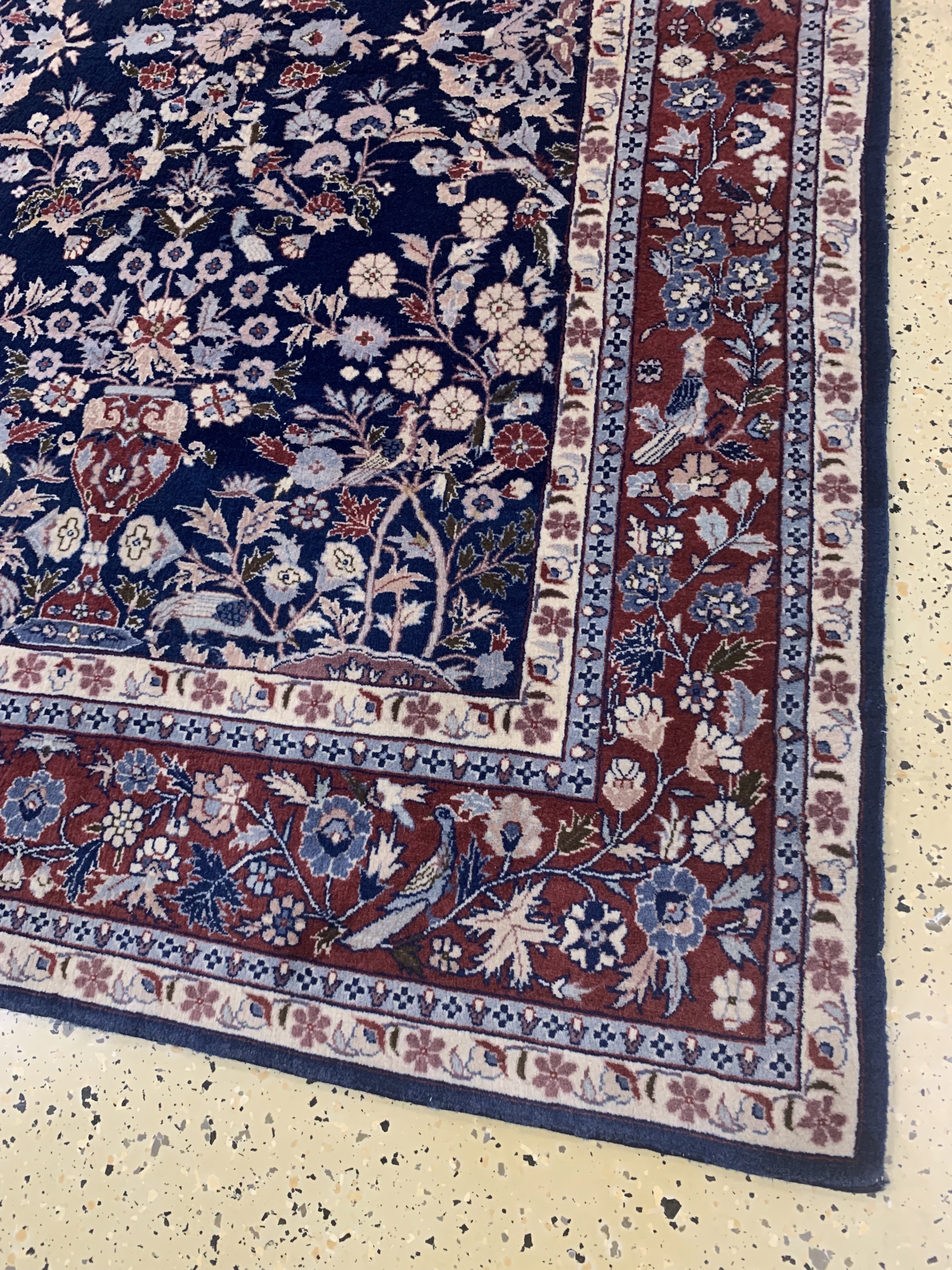 Detail b: Sarogh, China, Ende 20.Jhd, Wolle auf Baumwolle, ca. 183 x 122 cm, EHZ: 2(ohne Fransen)