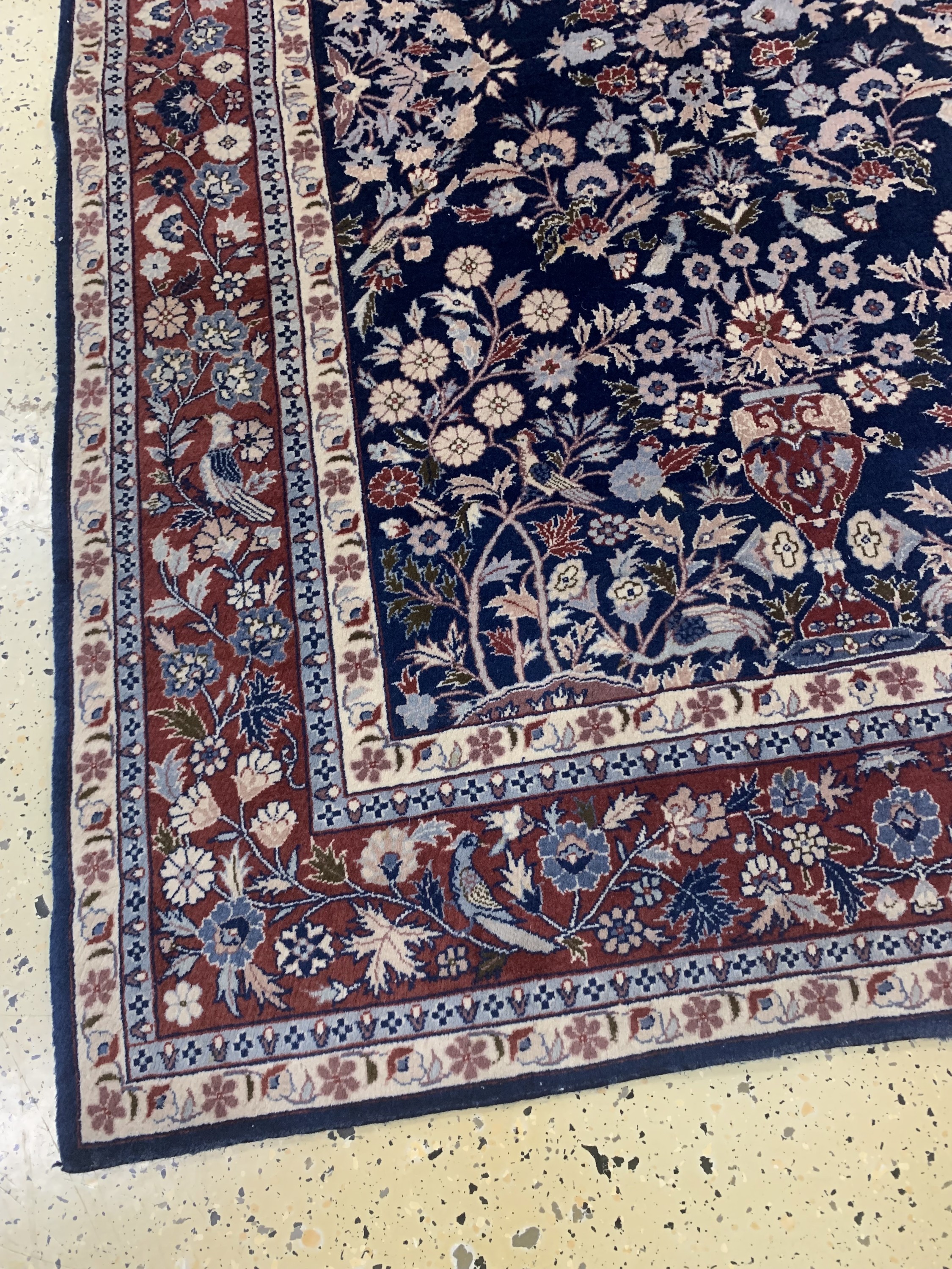 Detail c: Sarogh, China, Ende 20.Jhd, Wolle auf Baumwolle, ca. 183 x 122 cm, EHZ: 2(ohne Fransen)