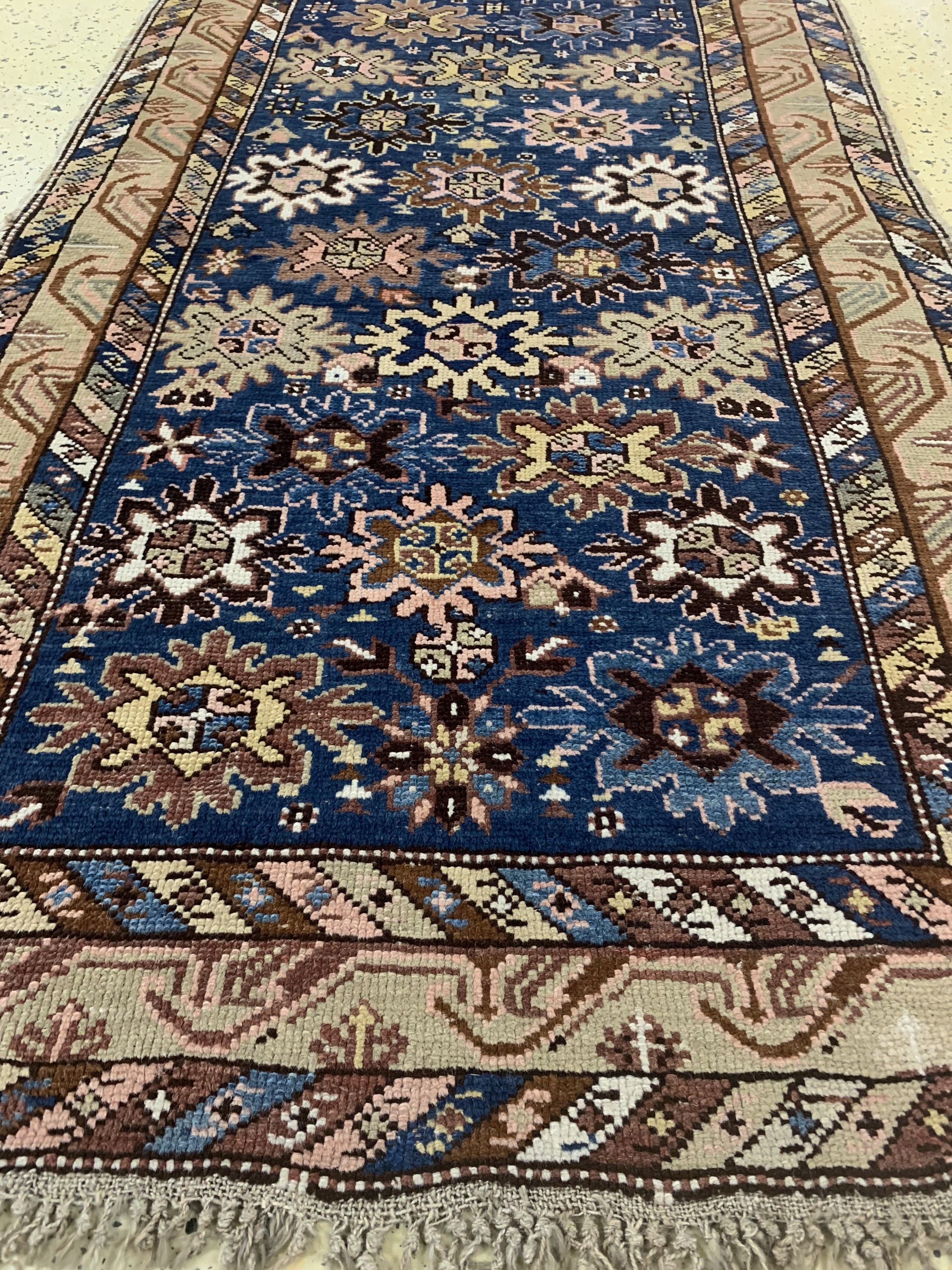 Detail d: Kazak antik, Kaukasus, 19.Jhd, Wolle auf Wolle, ca. 162 x 92 cm, EHZ: 3
