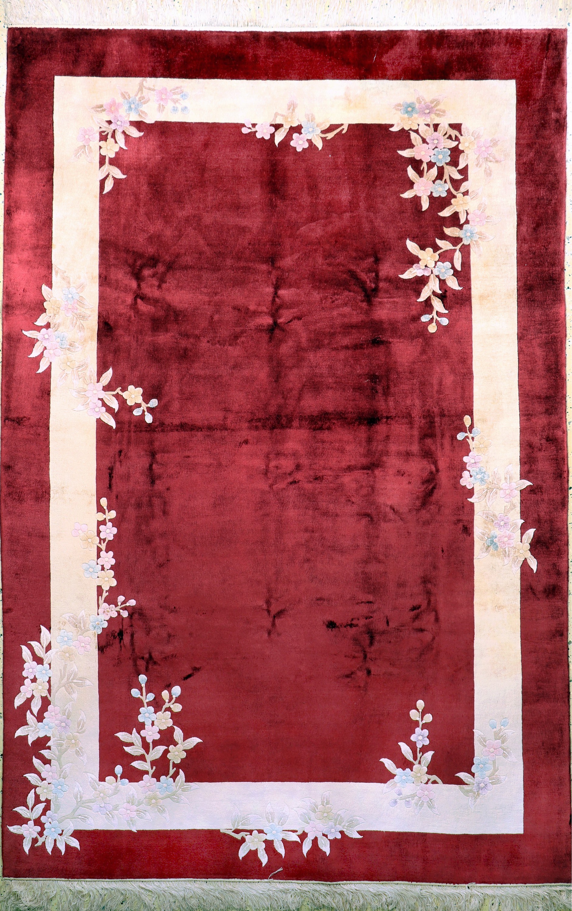 Seidenteppich, China, Ende 20.Jhd, reine Naturseide, ca. 280 x 185 cm, EHZ: 1-2