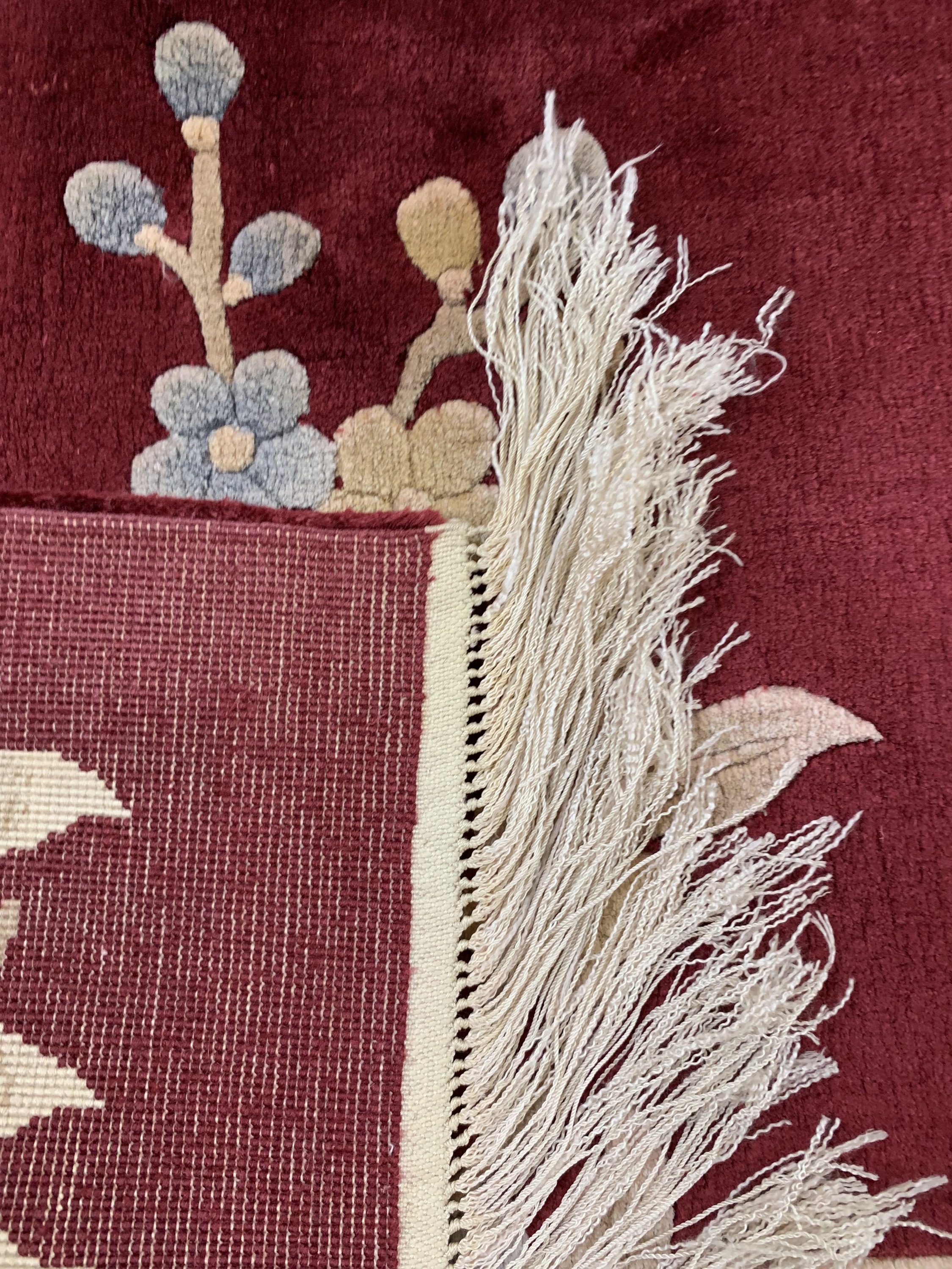 Detail g: Seidenteppich, China, Ende 20.Jhd, reine Naturseide, ca. 280 x 185 cm, EHZ: 1-2