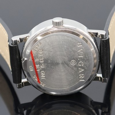26970935e - BULGARI Armbanduhr Referenz BB 33 SL GMT, Automatik, Edelstahlgeh. inkl. Lederband, ...