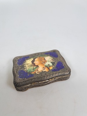 26970943a - Deckeldose, wohl Mario Buccelati, Italien, 20.Jh., 800er-Silber, innenvergoldet, ...