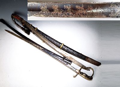 Image Schaschka M1881, Russland, um 1900, gekehlte Klinge mit kyrillischer Herstellermarke, ...
