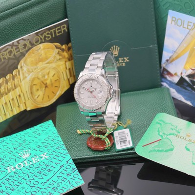 Image ROLEX Mediumarmbanduhr Oyster Perpetual Date Yacht-Master Referenz 168622, Automatik, LC ...