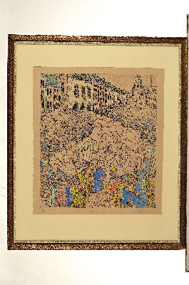 26971860k - Fernand Verhaegen, 1883-1975, belgisch, Radierung "La journee folle", Ed. ...