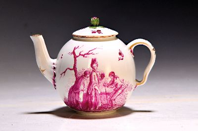26972191a - Kleines Teekännchen, Frankenthal, 1762-1770, CT-Marke mit AB, für Adam ...