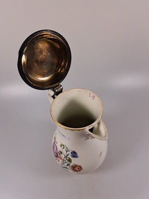 26972193g - Deckelkanne, Frankenthal, 1755-1762, Löwenmarke, Porzellan, beidseitige ...
