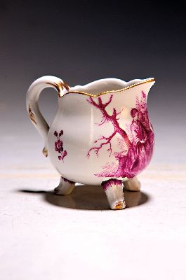 26972196a - Milchkännchen/Sahnekännchen, Frankenthal, CT-Marke, um 1770-90, Porzellan, ...