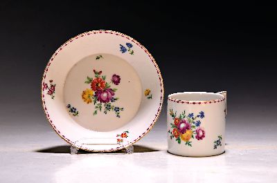 Image Tasse mit Untertasse, Frankenthal, Johann Nepomuk van Recum, 1797 - 1799, Porzellan, ...