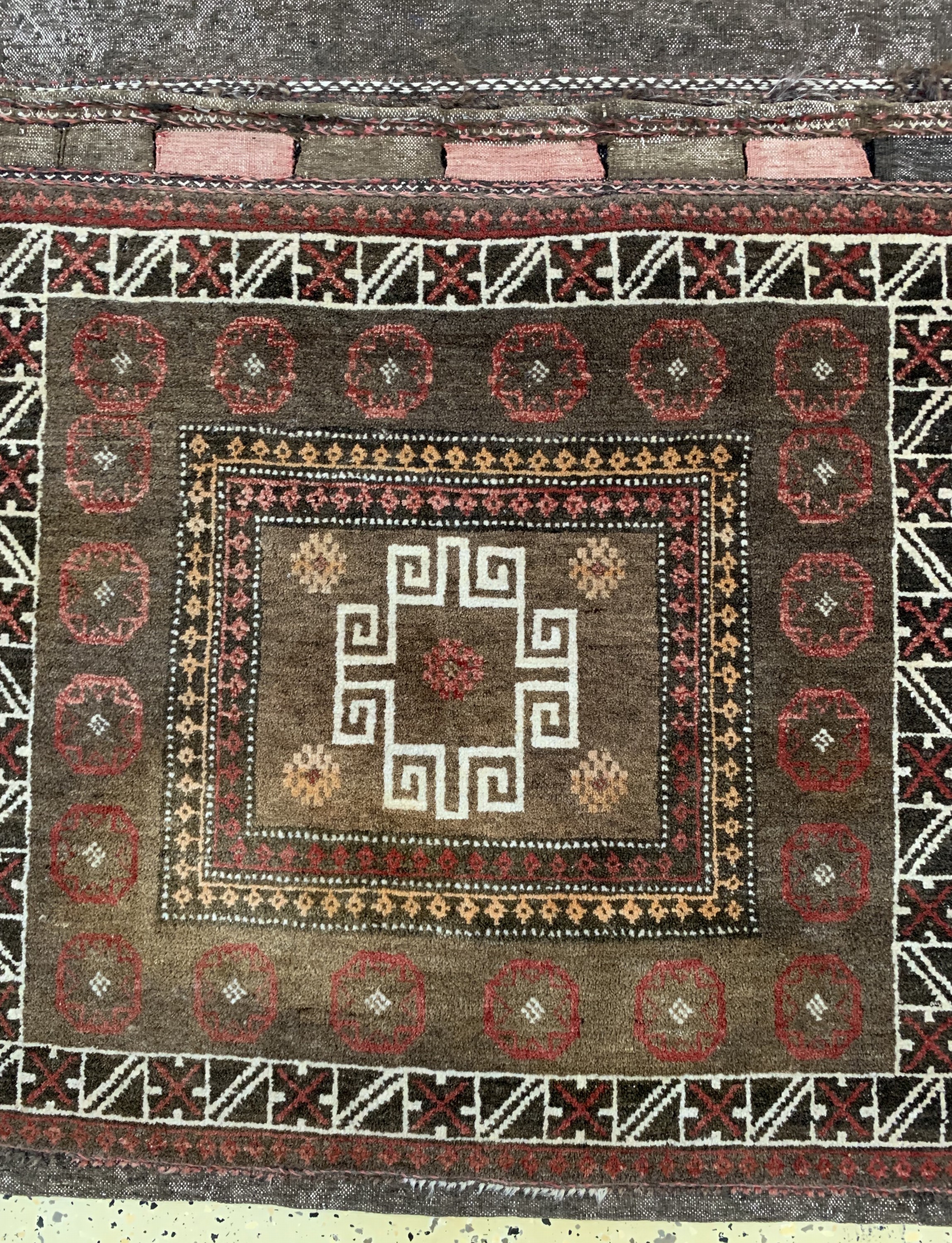 Detail g: Konvolut aus 6 Taschen, Belutsch, Afschar Persien, um 1900-1930, Wolle auf Wolle, ca. 184 x 80 cm, EHZ: 2-3