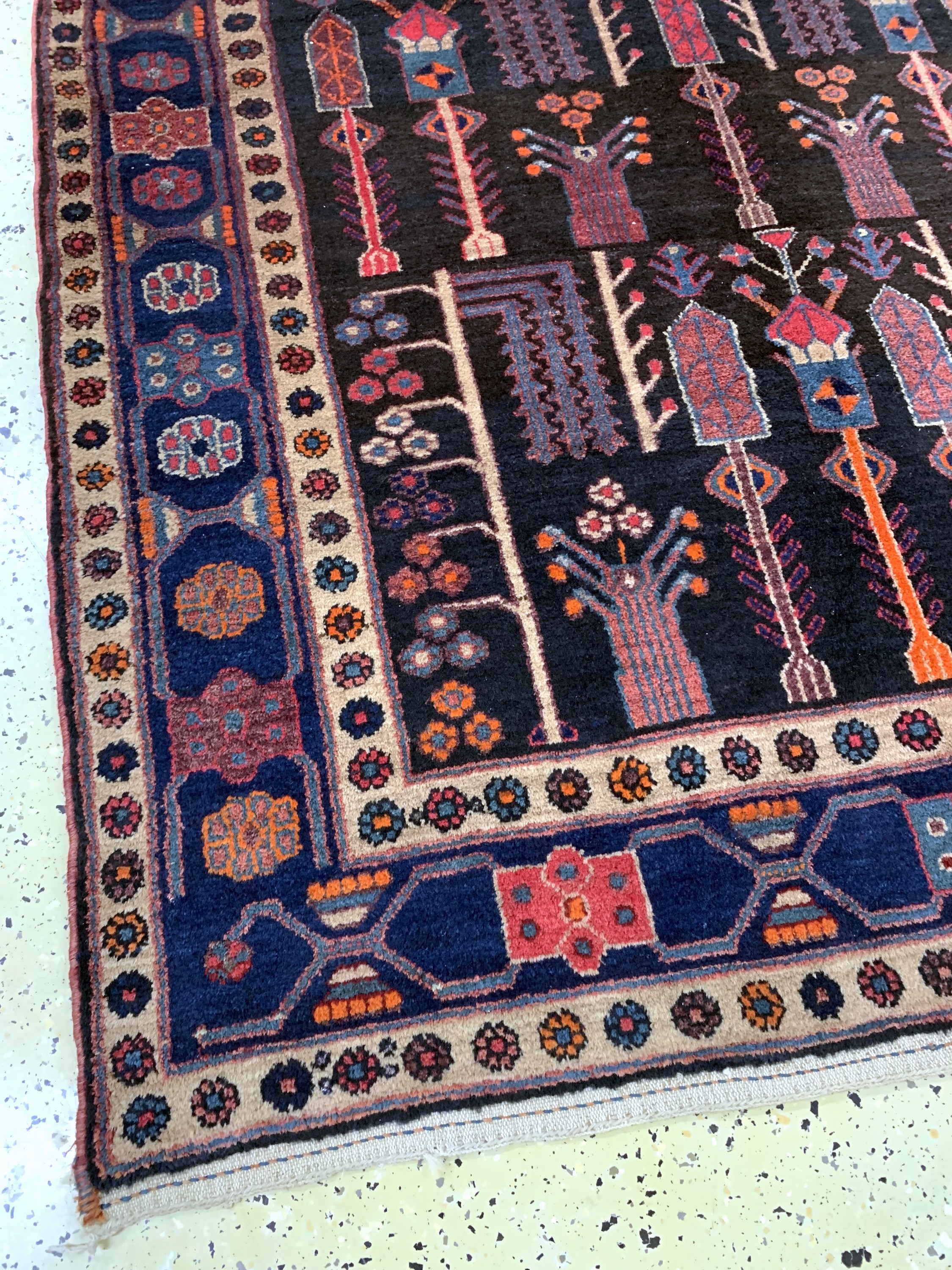 Detail b: Kordi Bidjar, Persien, Mitte 20.Jhd, Wolle auf Baumwolle, ca. 250 x 148 cm, EHZ: 2