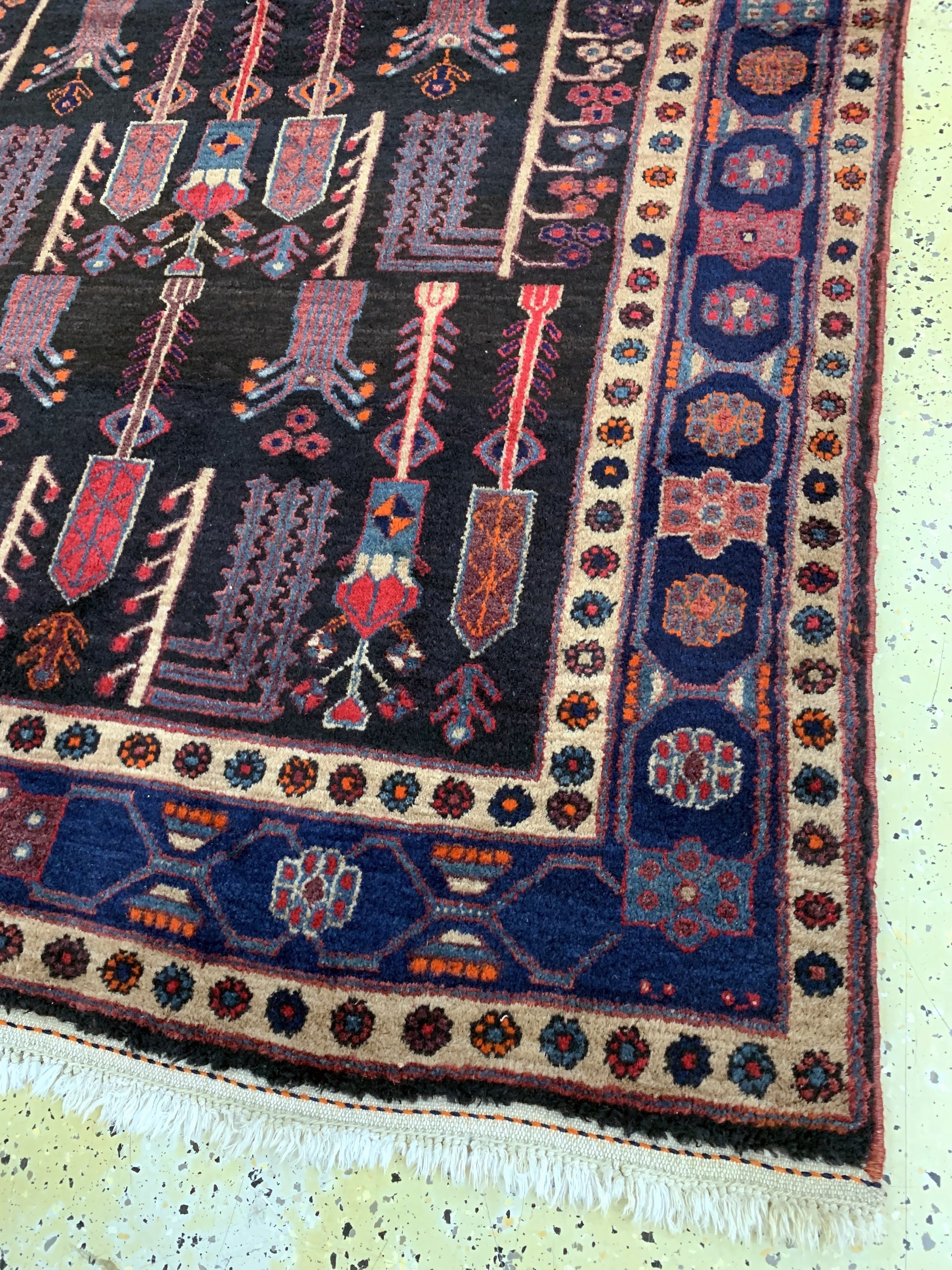 Detail c: Kordi Bidjar, Persien, Mitte 20.Jhd, Wolle auf Baumwolle, ca. 250 x 148 cm, EHZ: 2