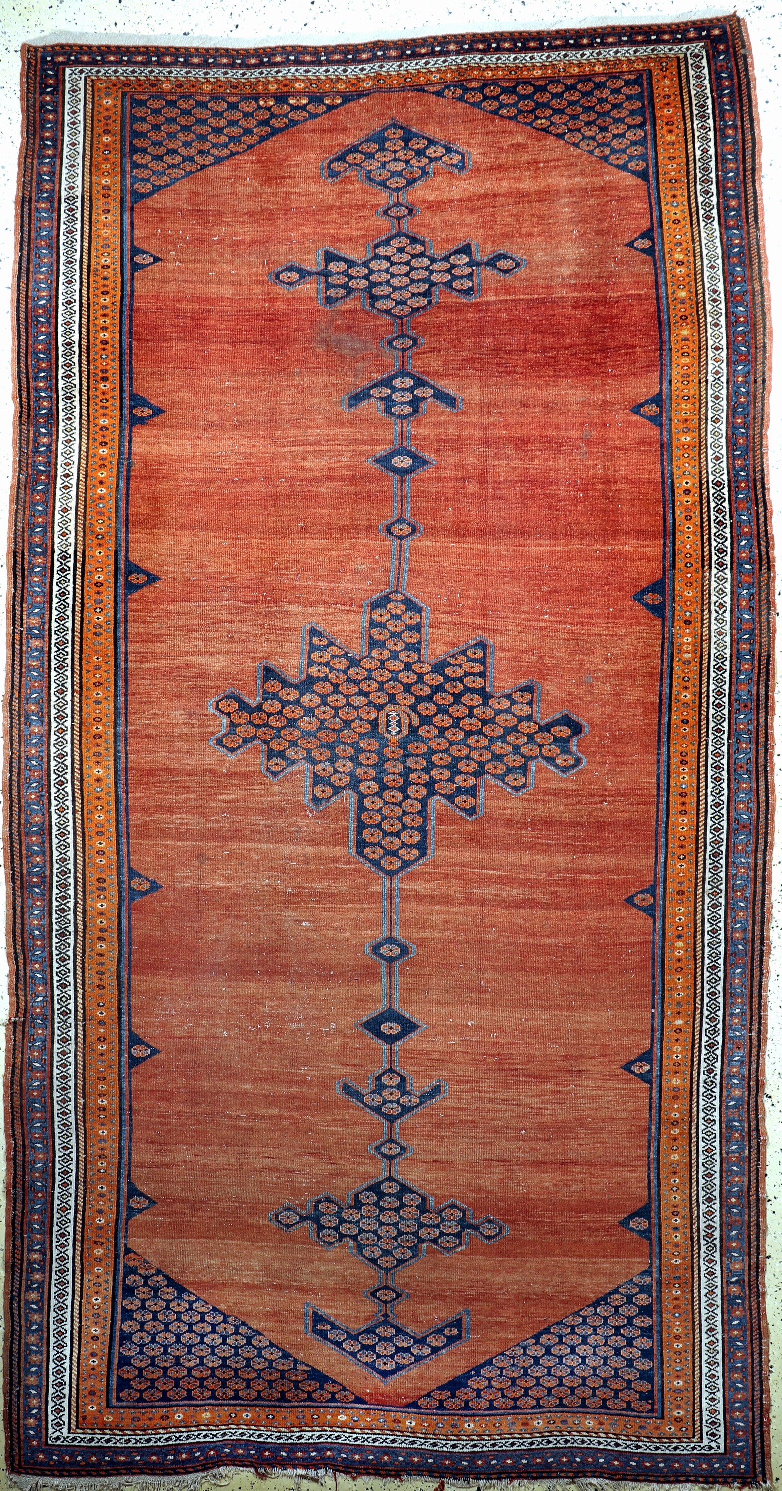 Antiker Malayer, Persien, um 1900, Wolle auf Baumwolle, ca. 380 x 200 cm, EHZ: 3-4