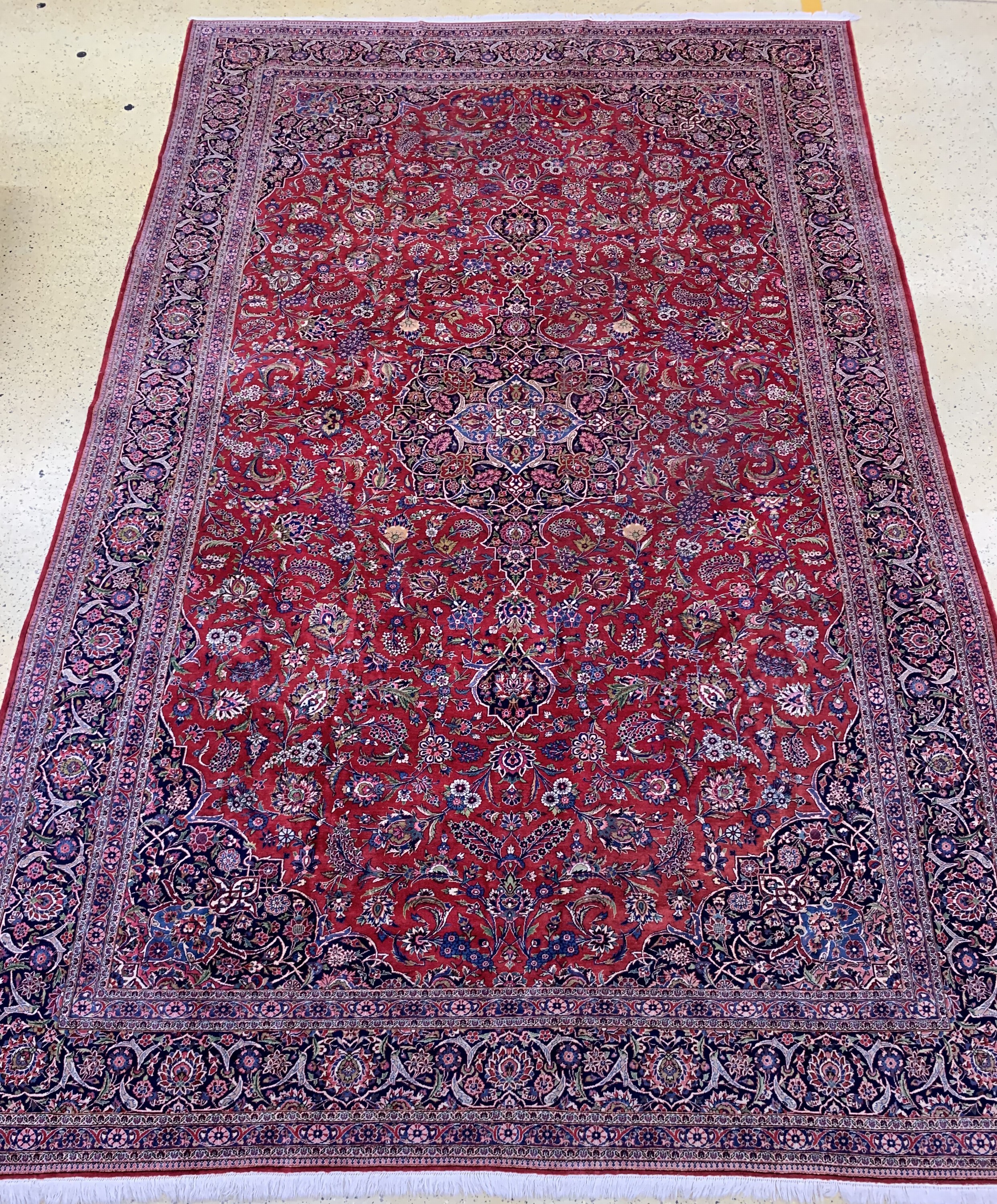Keschan fein alt, Persien, Anfang 20.Jhd, Wolle auf Baumwolle, ca. 525 x 340 cm, gereinigt, EHZ: 3
