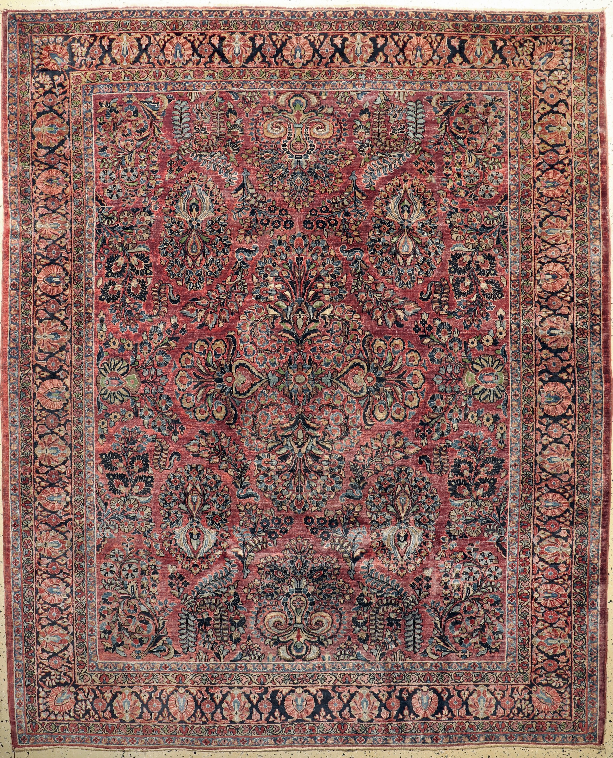 Us Re-Import Sarogh antik, Persien, um 1900, Wolle auf Baumwolle, ca. 296 x 240 cm, EHZ: 2-3
