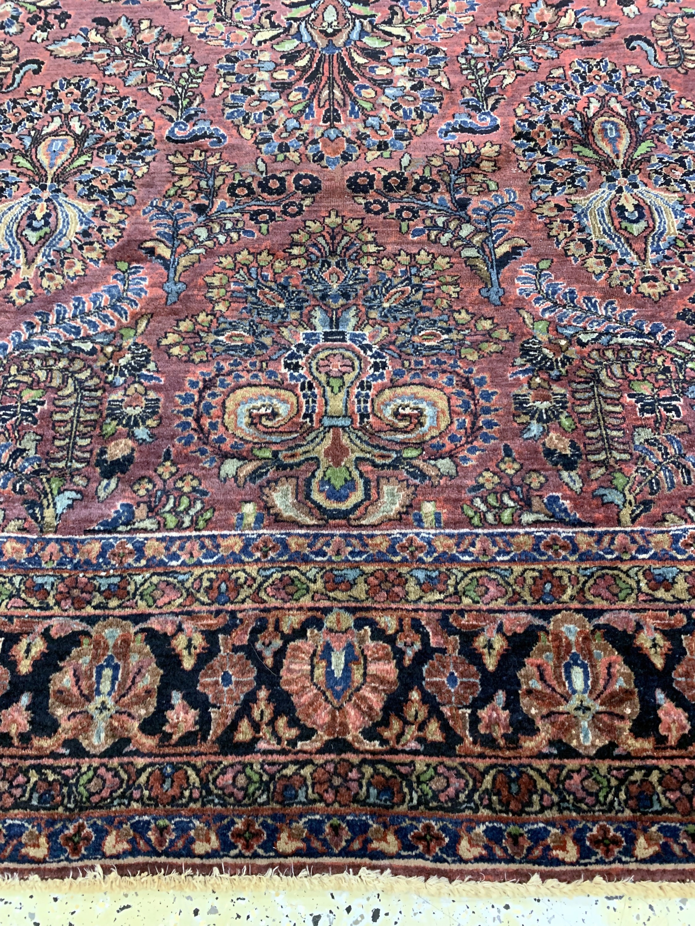 Detail f: Us Re-Import Sarogh antik, Persien, um 1900, Wolle auf Baumwolle, ca. 296 x 240 cm, EHZ: 2-3