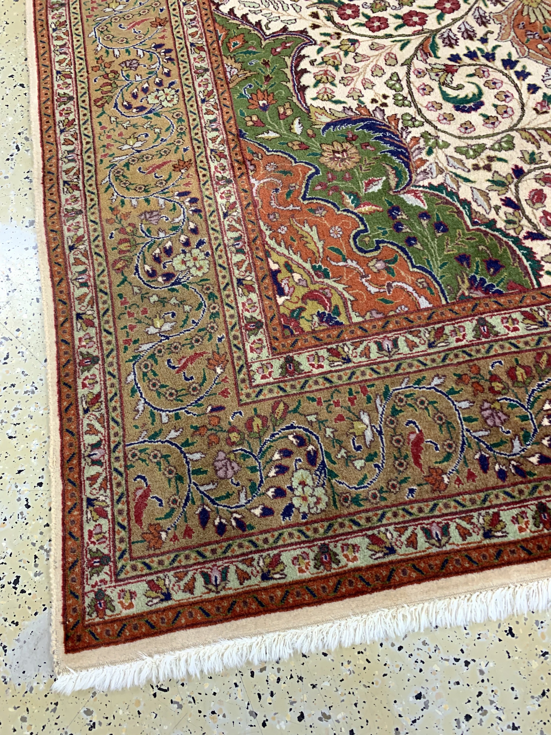 Detail g: Täbriz(40 Raj), Persien, Mitte 20.Jhd, Korkwolle auf Baumwolle, ca. 290 x 196 cm, gereinigt, EHZ: 2