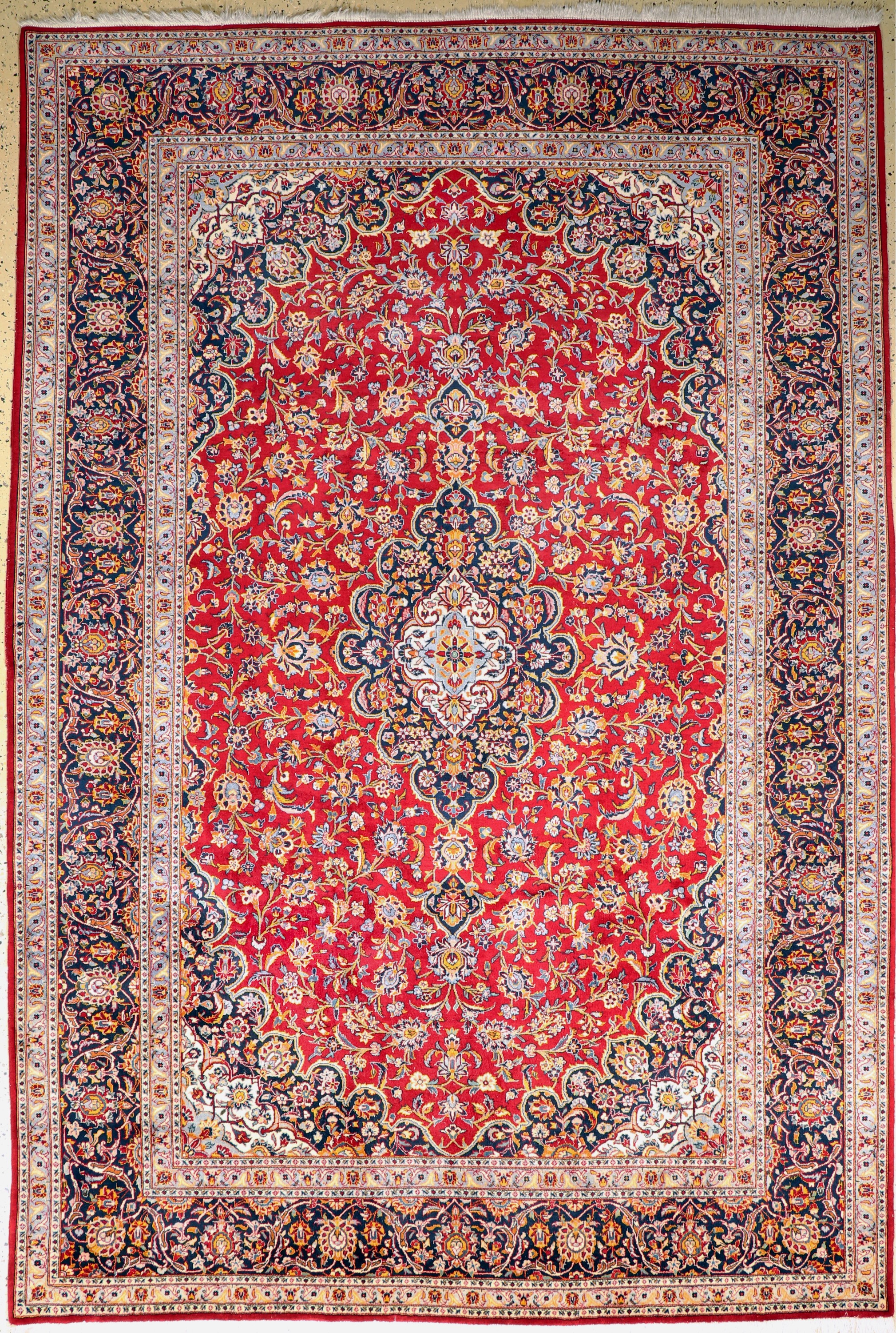 Keschan Kork fein, Persien, Ende 20.Jhd, Korkwolle auf Baumwolle, ca. 318 x 217 cm, gereinigt, EHZ: 1-2