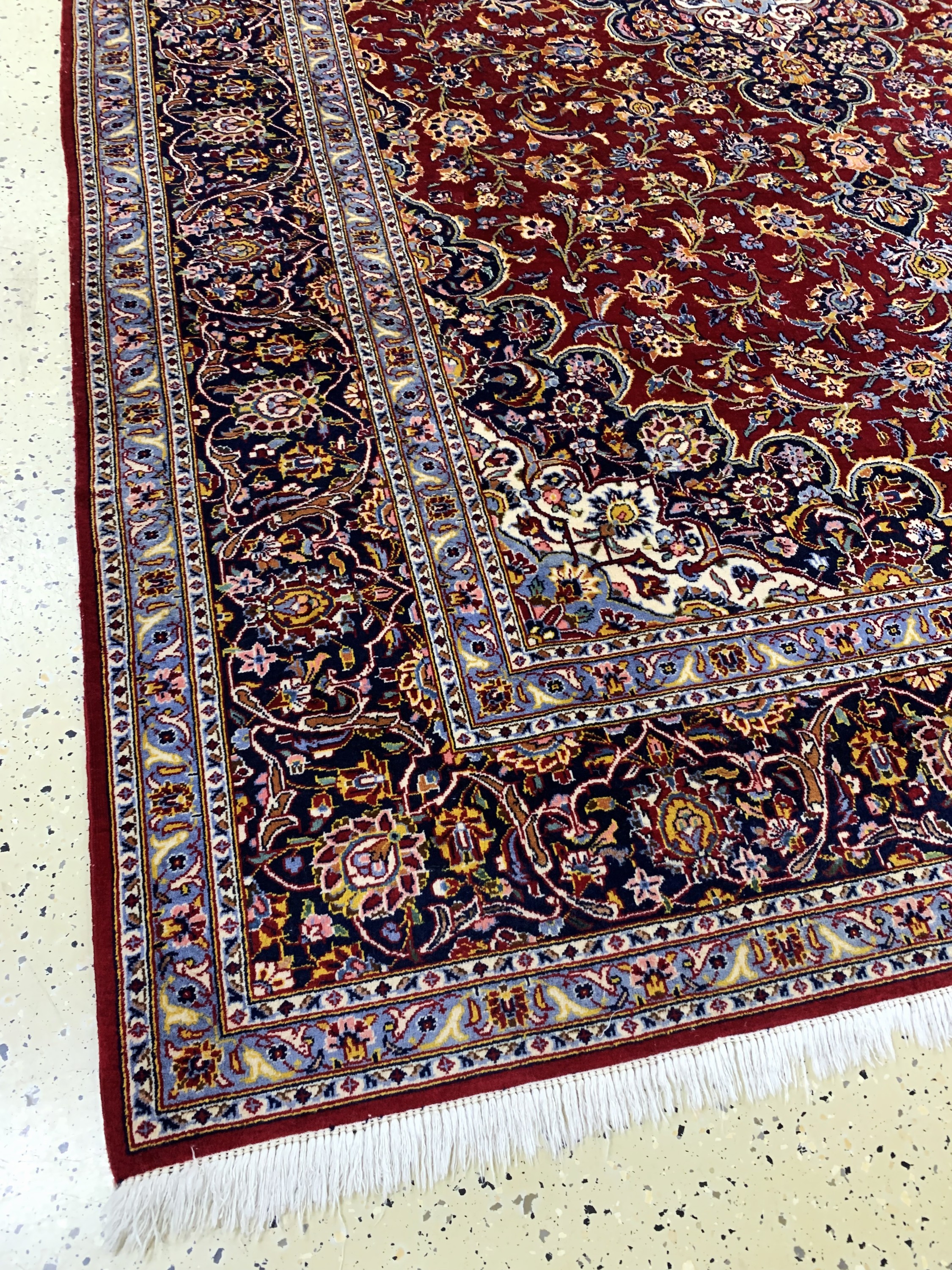 Detail c: Keschan Kork fein, Persien, Ende 20.Jhd, Korkwolle auf Baumwolle, ca. 318 x 217 cm, gereinigt, EHZ: 1-2
