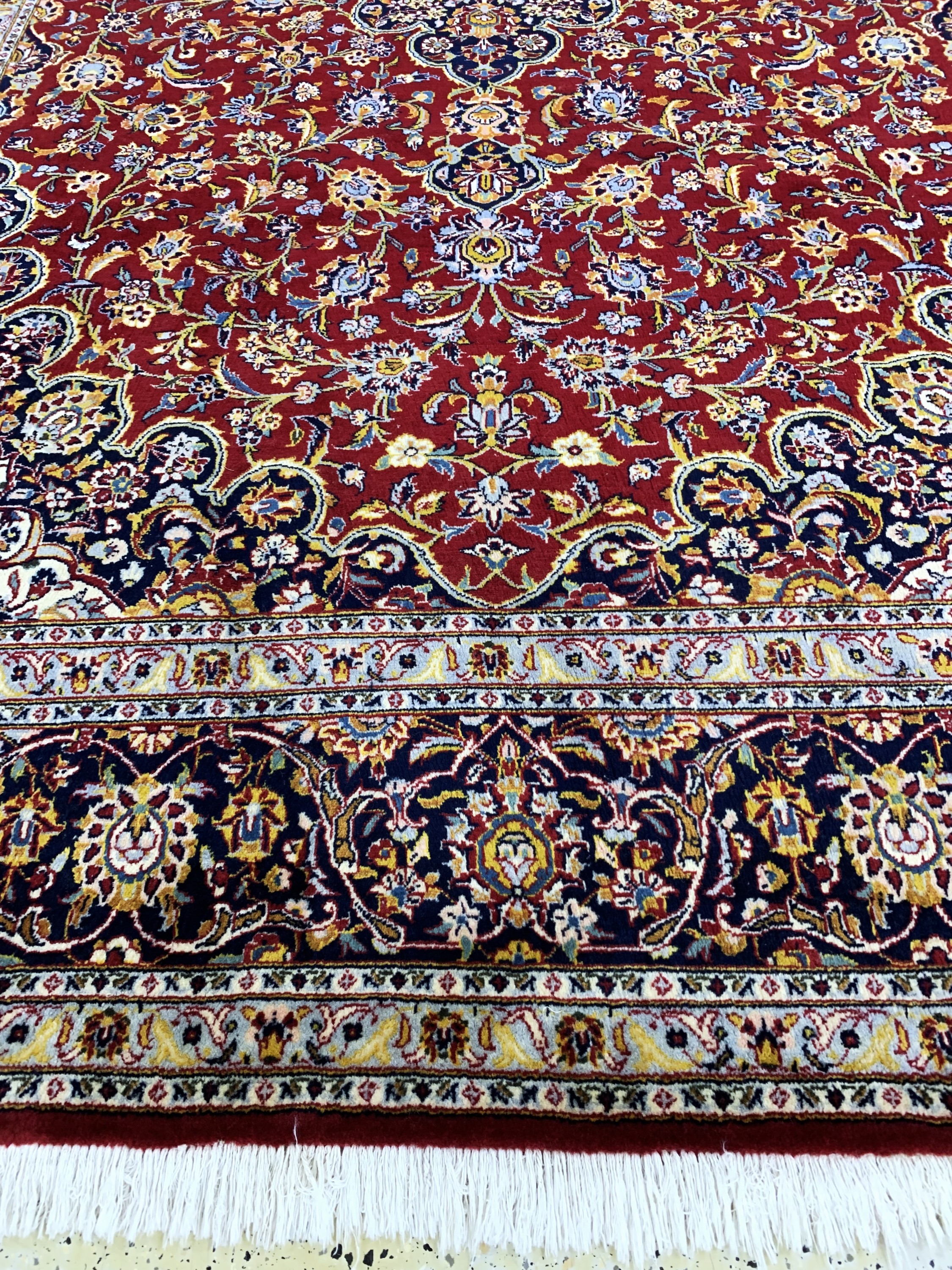 Detail f: Keschan Kork fein, Persien, Ende 20.Jhd, Korkwolle auf Baumwolle, ca. 318 x 217 cm, gereinigt, EHZ: 1-2
